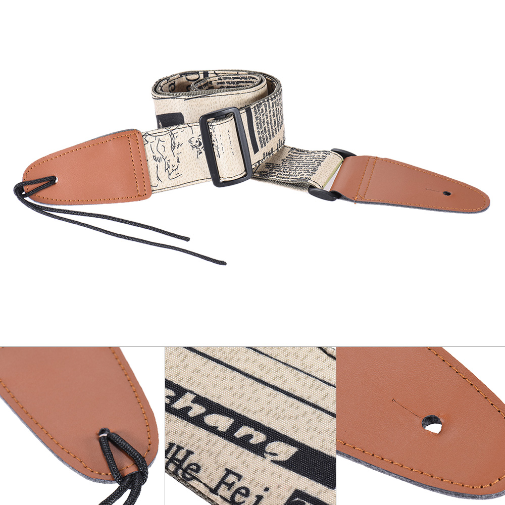 Comfortable Adjustable Guitar  - Leather Classic Strap recension och pris