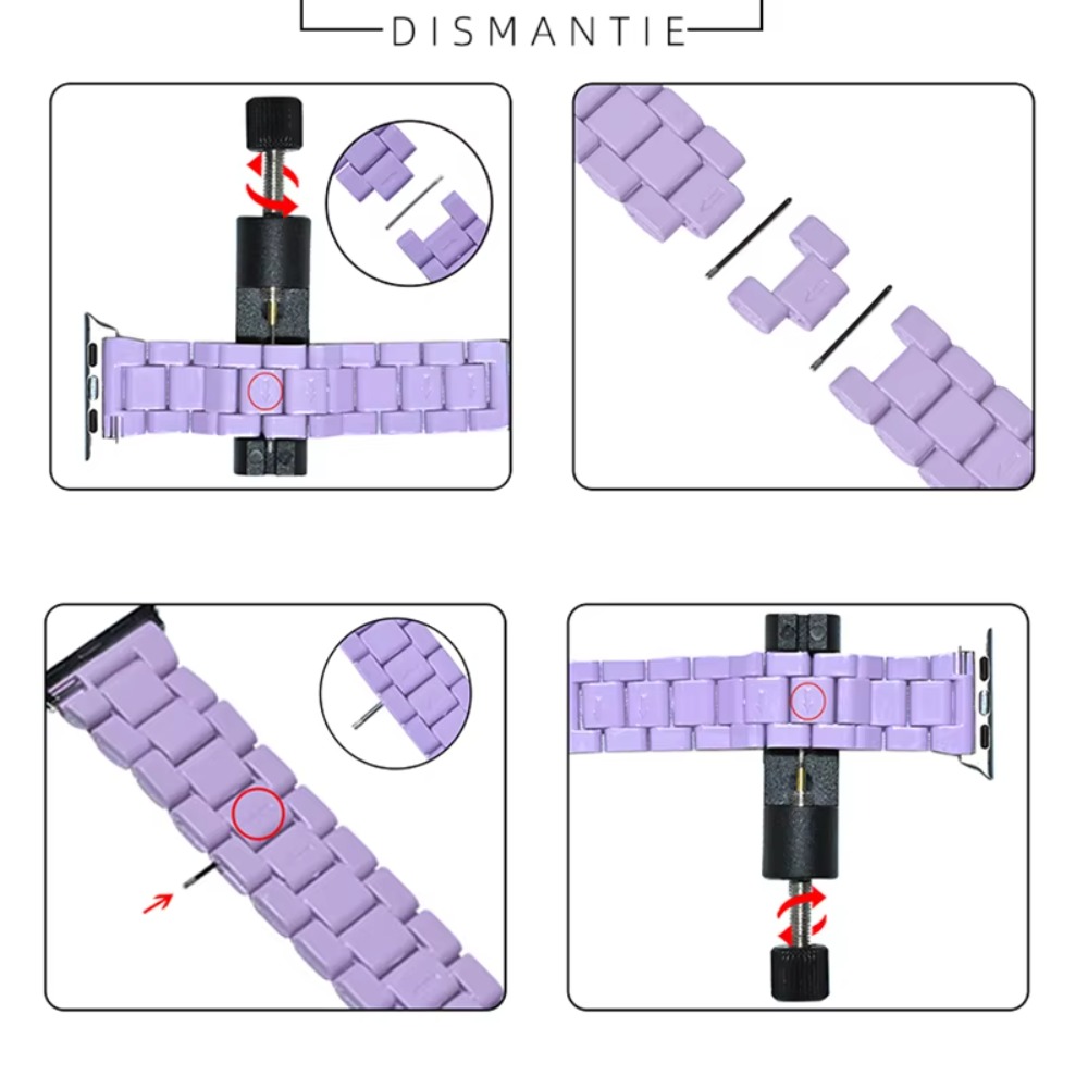 Clear Resin Three-Link Band wi - Titan Smartwatch Accessories recension och pris
