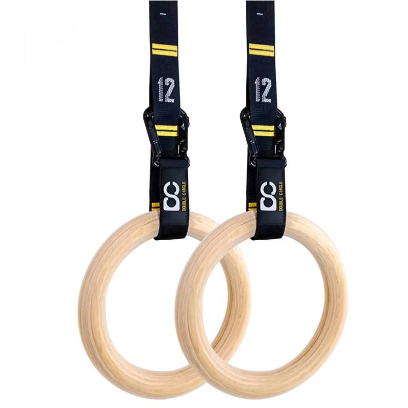 32mm Wooden Gymnastic Rings wi - Rugged Sport Strap recension och pris